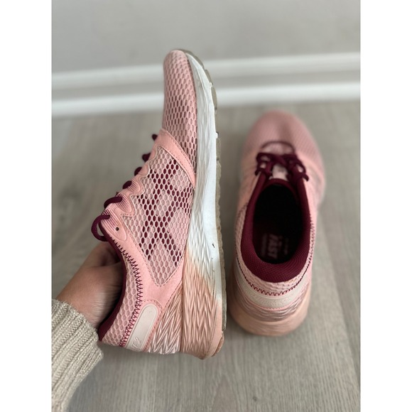 ASICS RoadHawk FF 2 Women Pink Burgundy Running Shoes Size 11 Athletic Mesh Gym - Picture 8 of 10